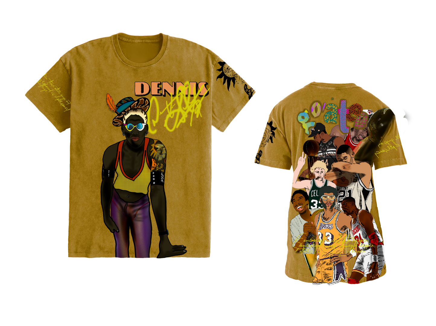 Dennis Rodman: Featuring Basketball Legends Short Sleeve