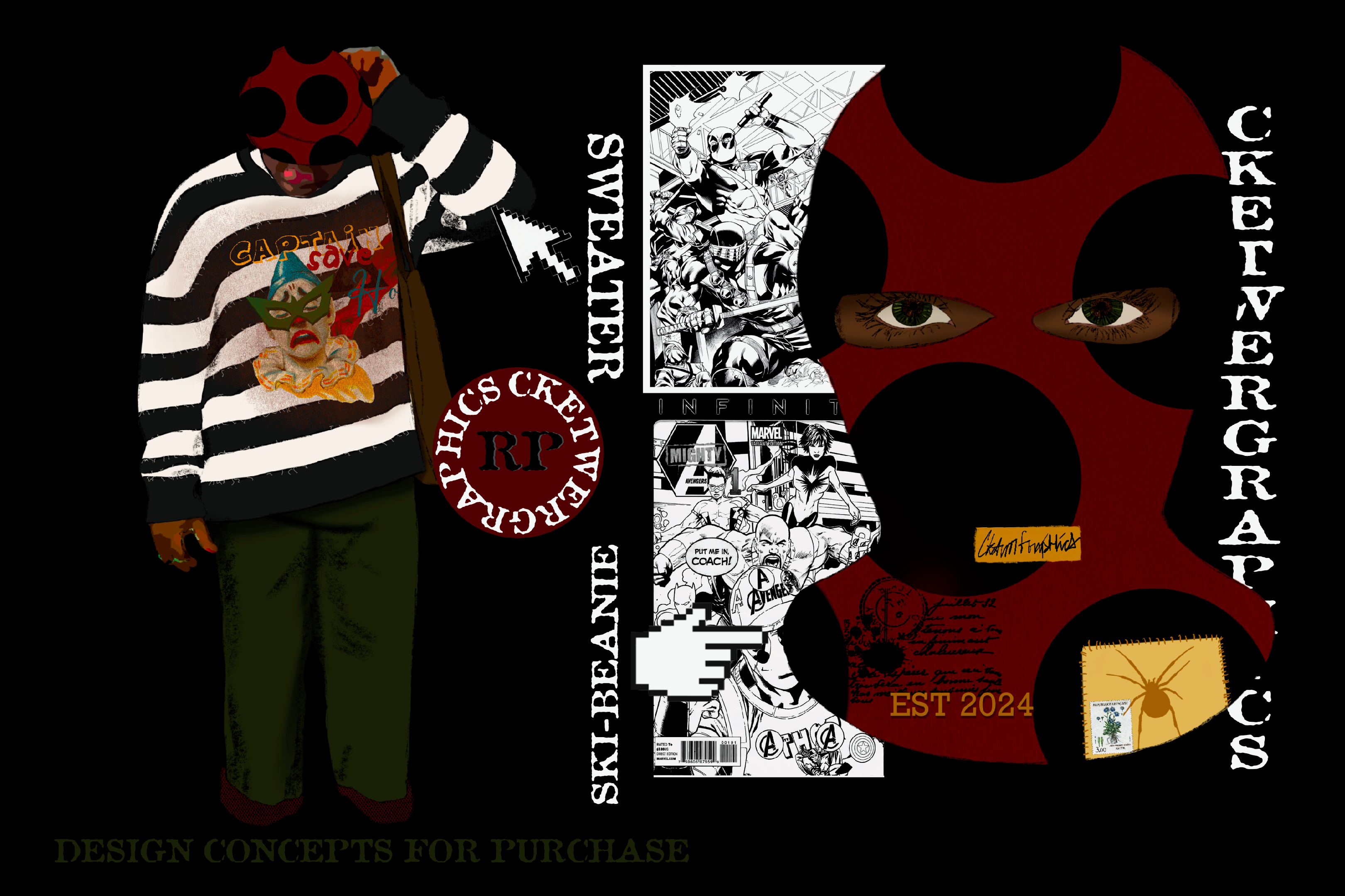 "Captain Save a H*E" Sweater - Mock-up