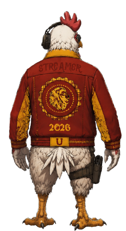 "Streamer U" Concept Varsity Jacket Mock-Up